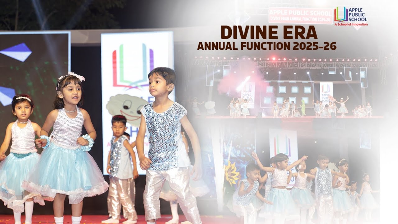 Tiny Tots Shine! | LKG & Nursery Dance Performance | Apple Public School | Sky Is Smiling