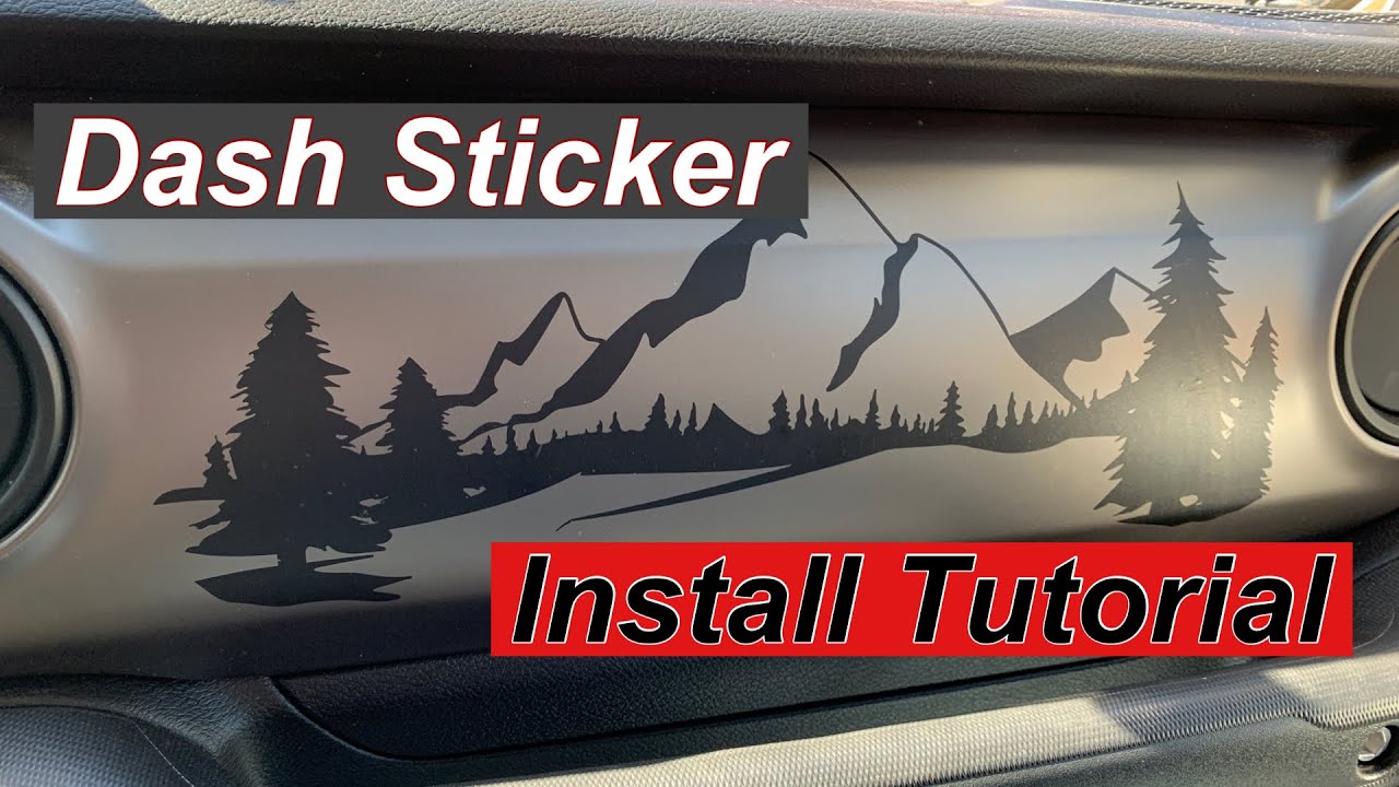 Dash Sticker Install Tutorial