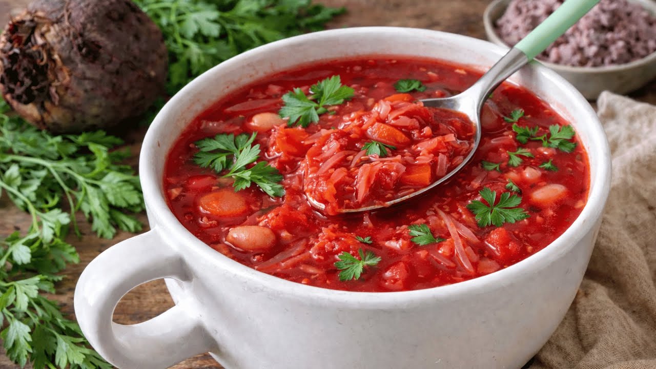 Ваша ПЕЧЕНЬ скажет спасибо! Сытный БОРЩ без мяса и лишнего жира.