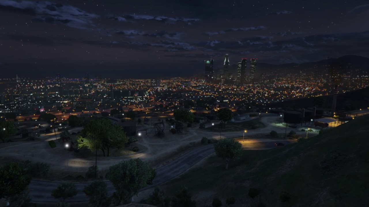 Video Game Ambience Asmr - (GTA V) Palomino Highlands | City View