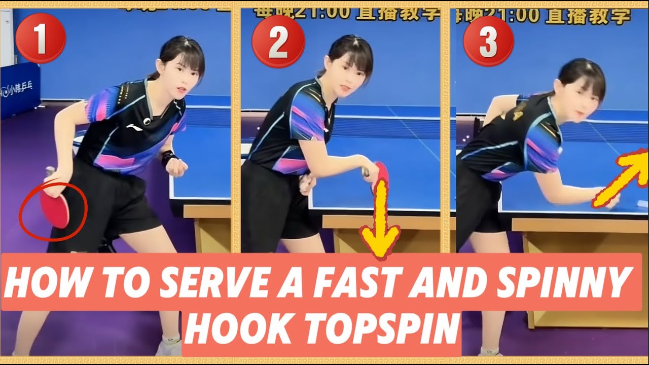How to Serve a Fast and Spinny Hook Topspin