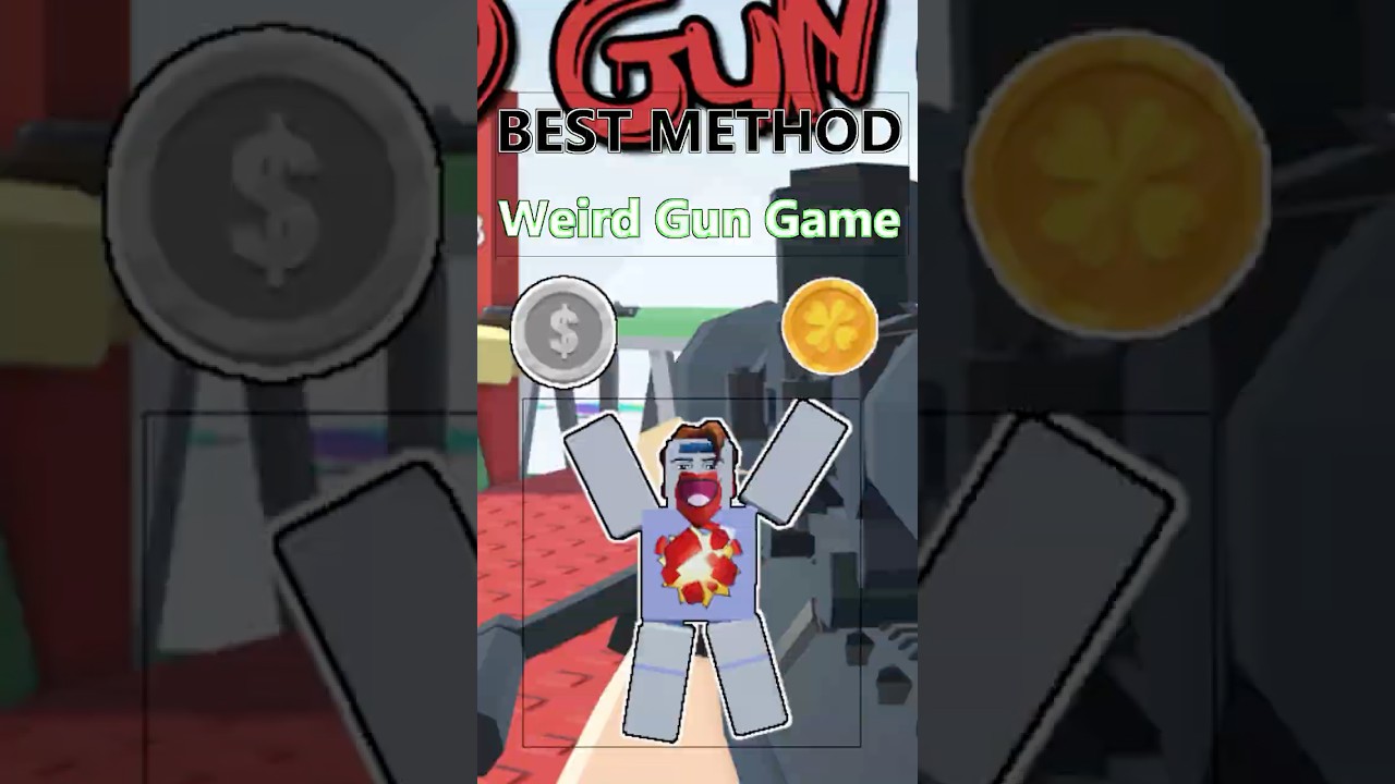 САМЫЙ БЫСТРЫЙ СПОСОБ ПОЛУЧИТЬ СТРАННЫЕ МОНЕТЫ И СТАЛЬ В ROBLOX WEIRD GUN GAME!! #roblox #weirdgun...