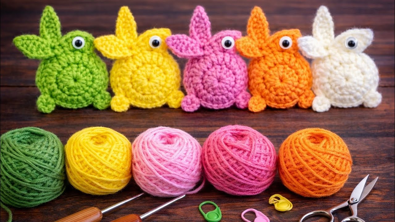 ✨💯Fabulous ❤️ & cute 💕crochet 🧶 rabbit 🐰| How to make💝 cute animals? 💖Tutorial for 💫 beginners ✨💗