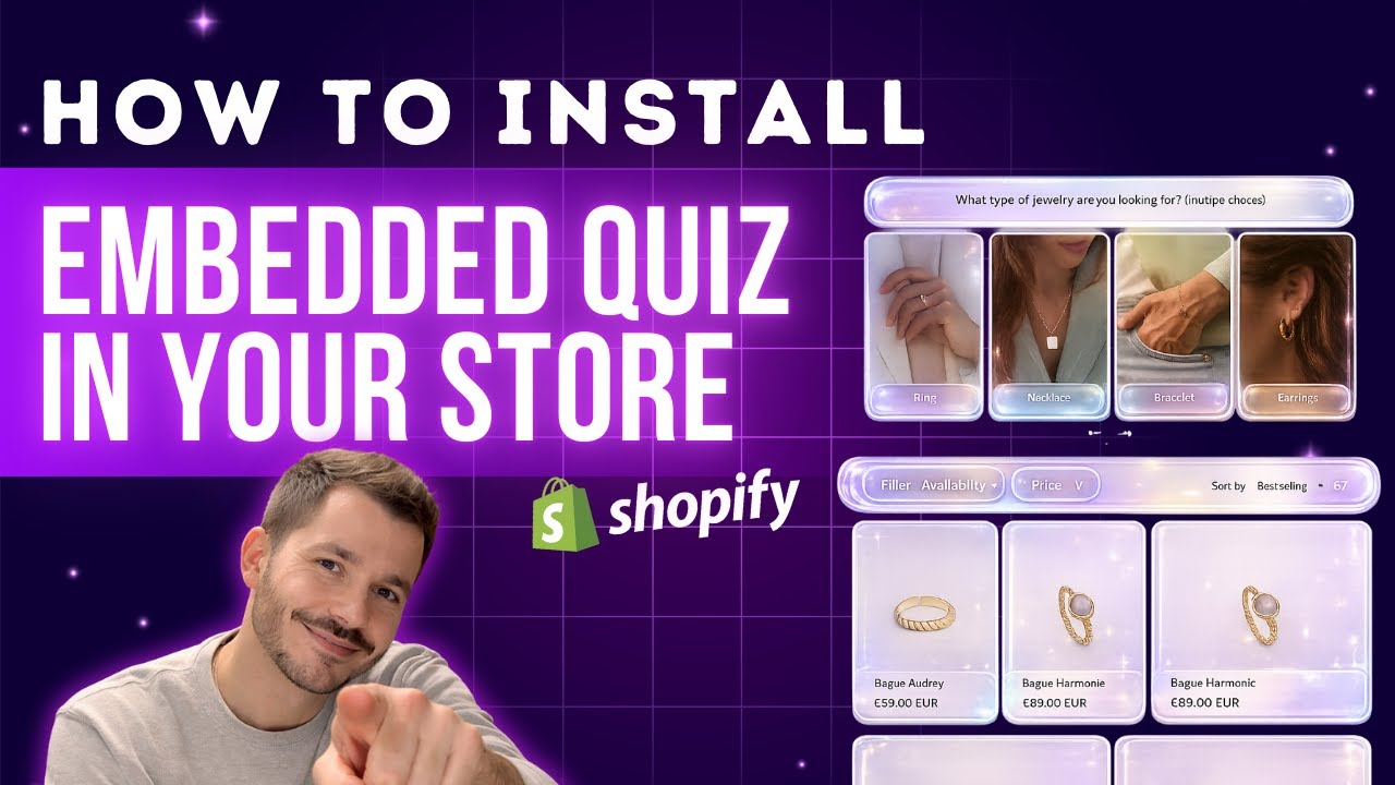 How to set embedded quiz and product recommendation for ecommerce - (Brandye Tutorial)