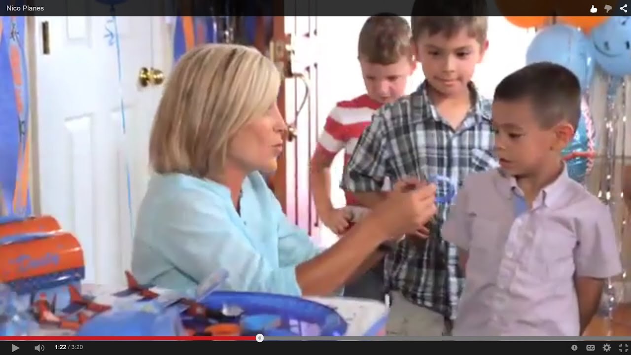 Nico acting in Party City Planes 2 commercial