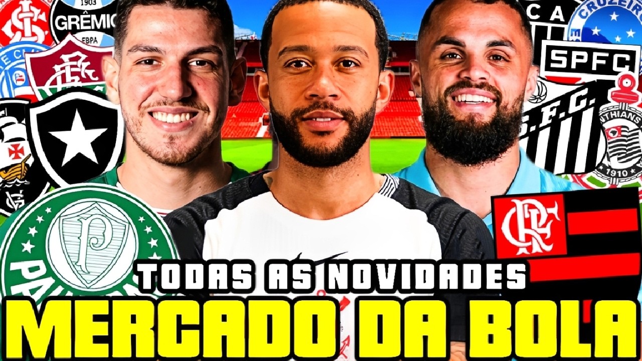 BOMBA NO MERCADO! MEMPHIS DE SAÍDA, MICHAEL FORA DO FLA E NINO NO PALMEIRAS | MERCADO DA BOLA