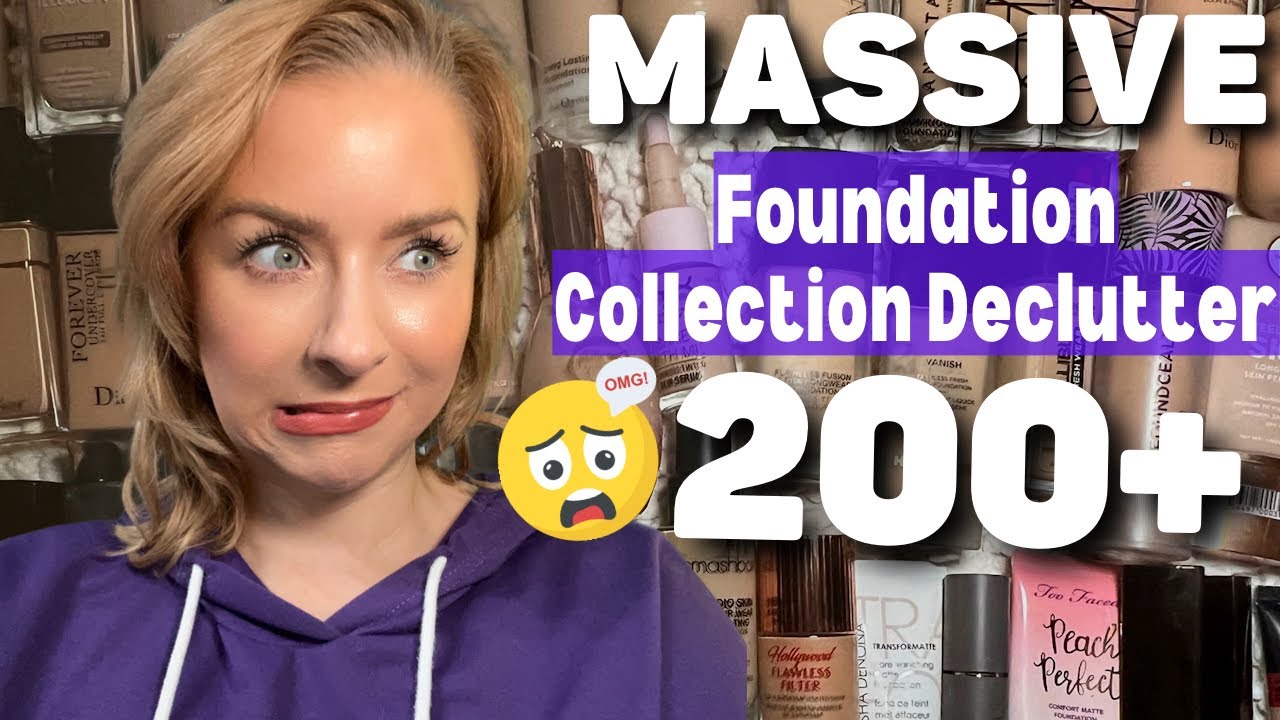 MASSIVE FOUNDATION COLLECTION DECLUTTER | Steff's Beauty Stash