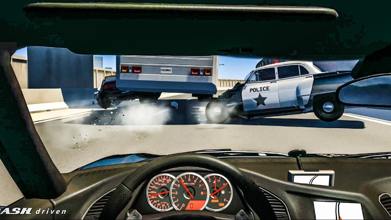 EPIC POLICE CHASES #4 - BeamNG Drive Crashes