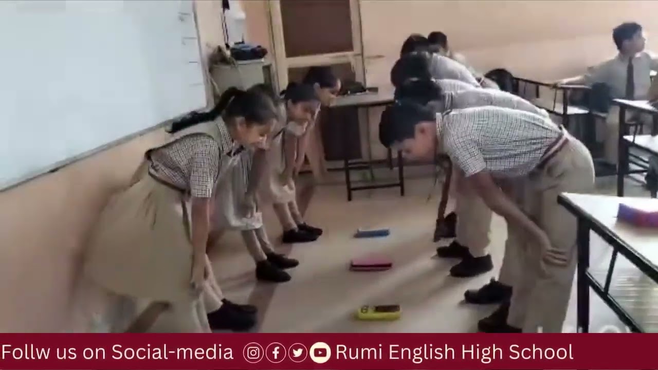 catching campass of std 5th - Rumi English High School