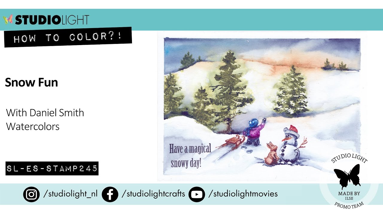 How To Color?! - SL-ES-STAMP245 Snow Fun