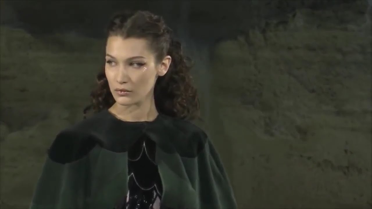 Bella Hadid Closed Fendi 90th Anniversary Fashion Show at Trevi Fountain in Rome