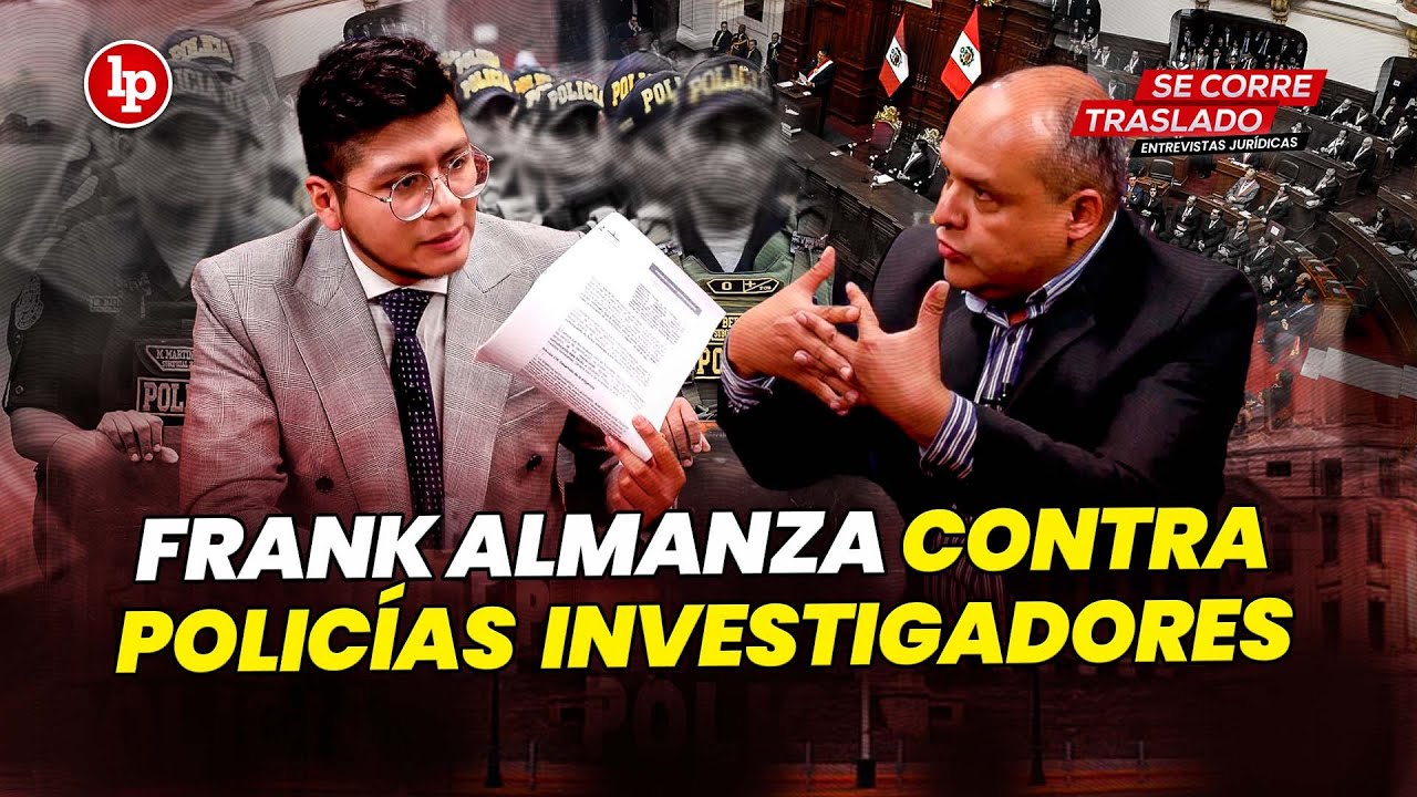 FRANK ALMANZA ALTAMIRANO en contra de que policías investiguen en preliminares | #policia #fiscal