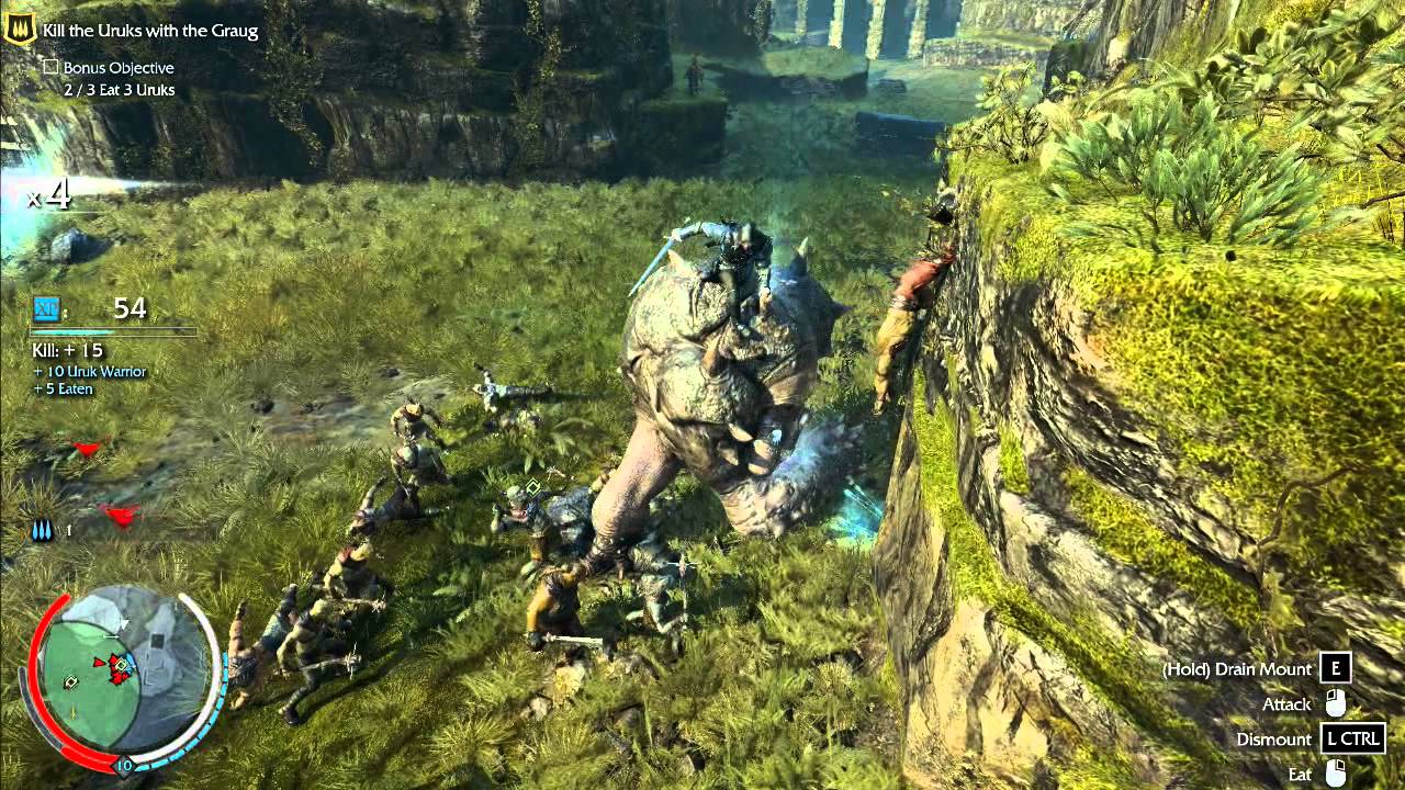 Middle Earth: Shadow Of Mordor - Hunting Partners Quest. Graug Riding and Training.