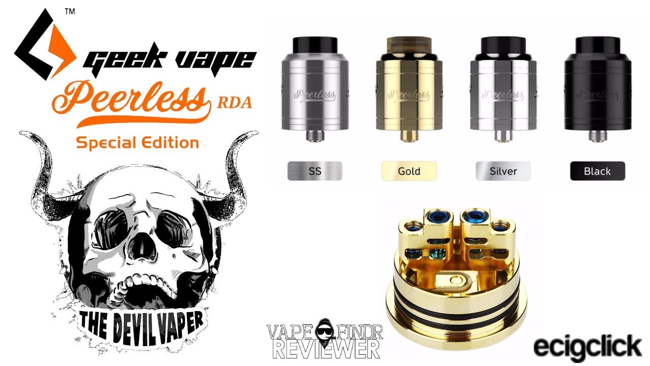 Geekvape Peerless Special Edition RDA Review + COILING & WICKING TUTORIAL