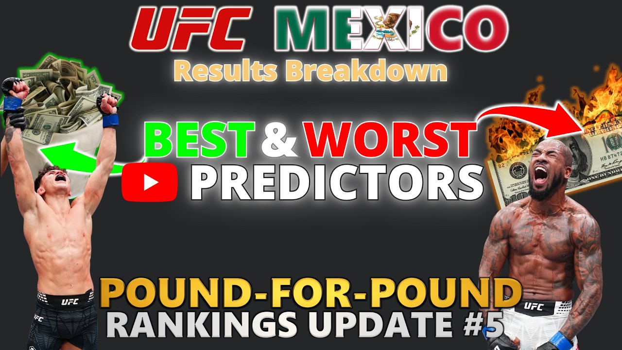 UFC Mexico - ALL Predictions Results | P4P Rankings Update
