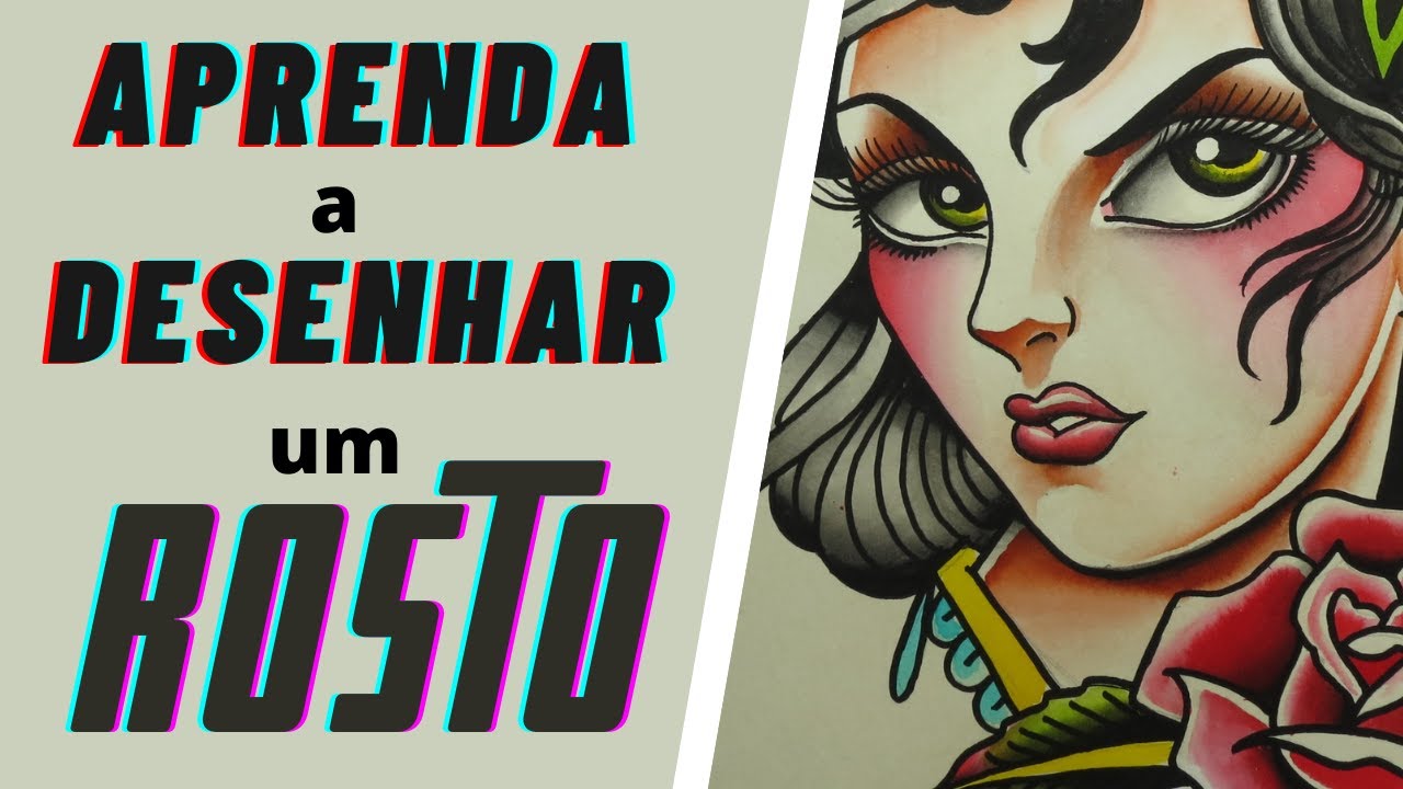Como desenhar um rosto old school