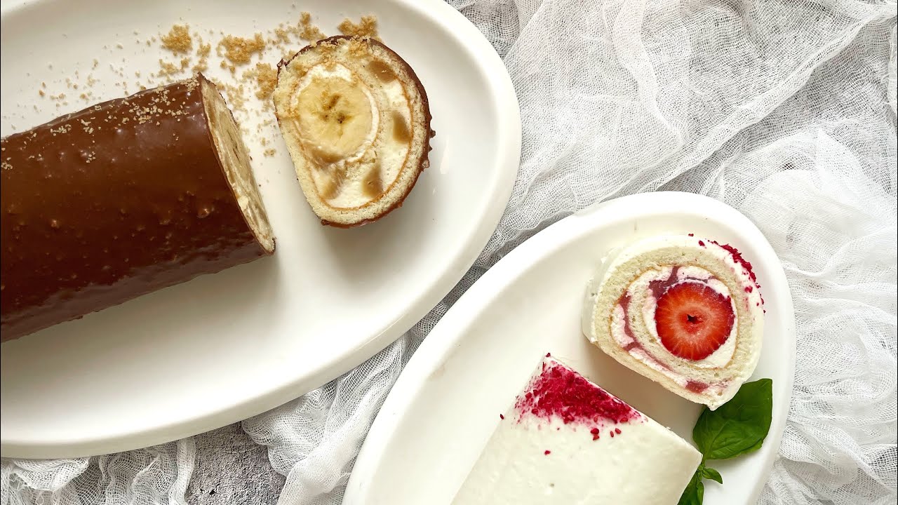 Новые рулеты - Баноффи и Клубноффи. Как в детстве, только еще вкуснее❤️