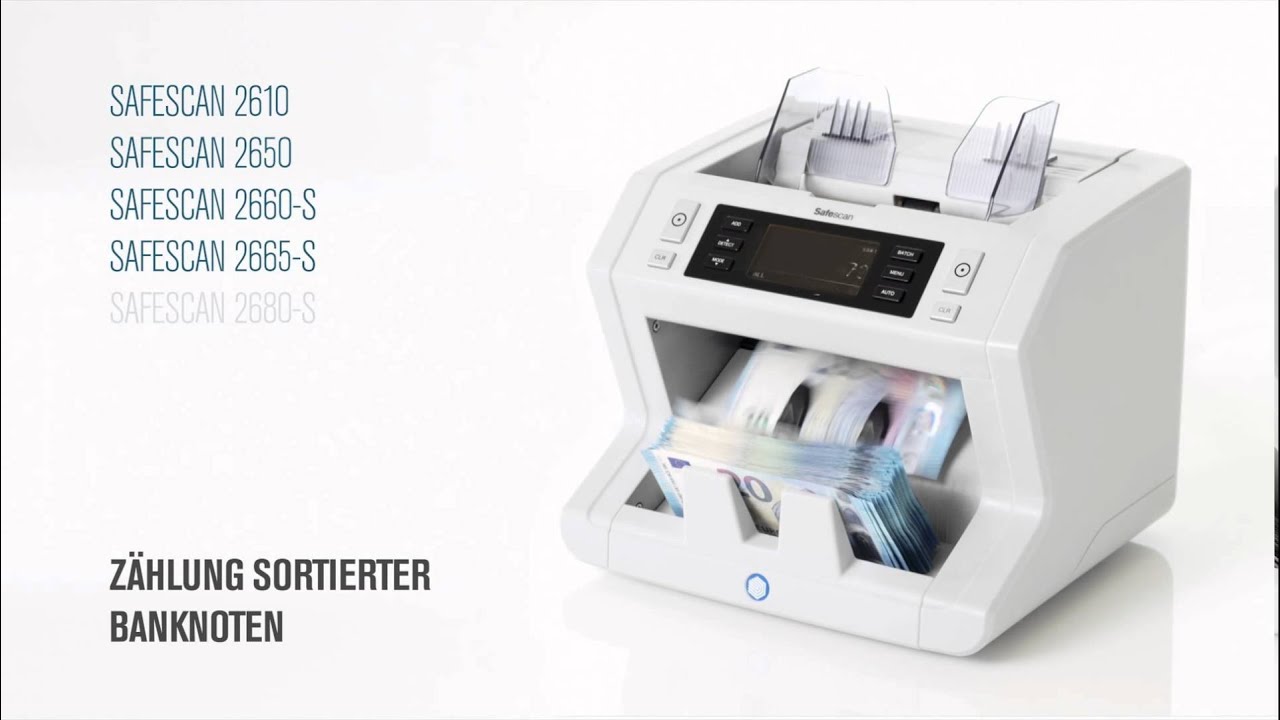 Safescan 2660 S Geldscheinz&auml;hler mit Pr&uuml;fung MT MG