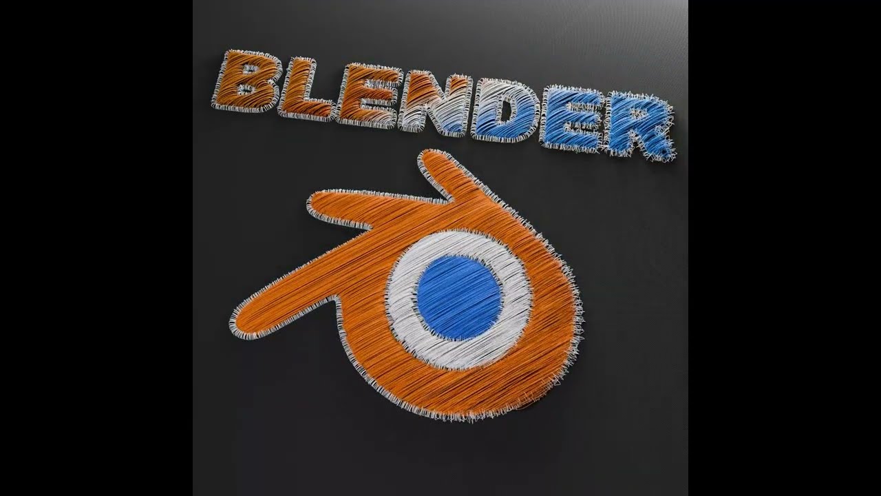 [Noding] Text Logo Embroidery B - Blender Geometry Nodes 4.0