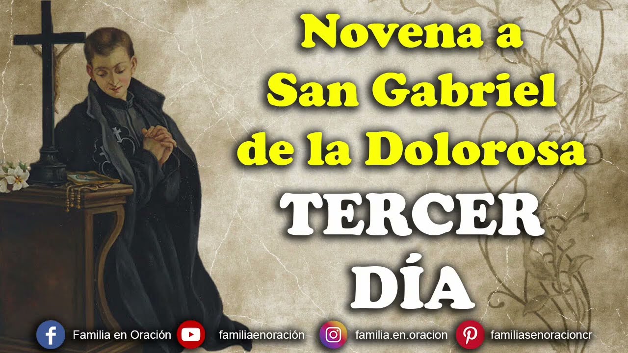 Novena a San Gabriel de la Dolorosa - Día 3 🙏 20 de Febrero 2026