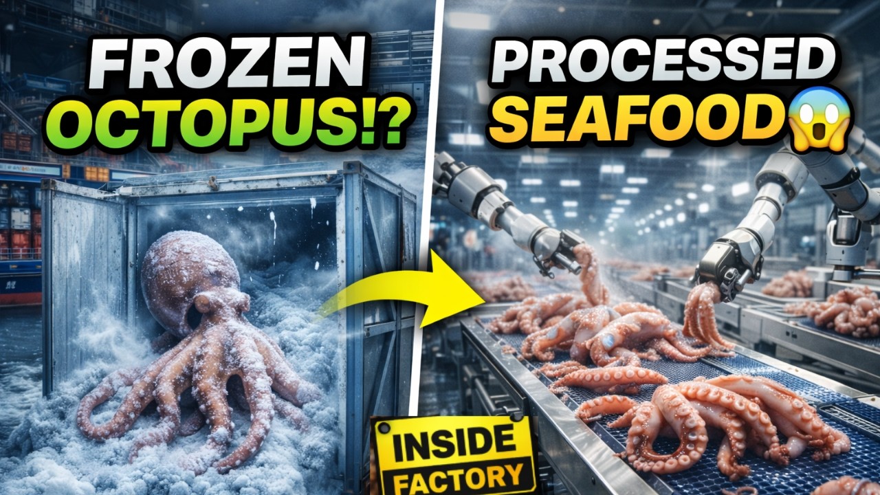 Inside the Insane Octopus Processing Factory!
