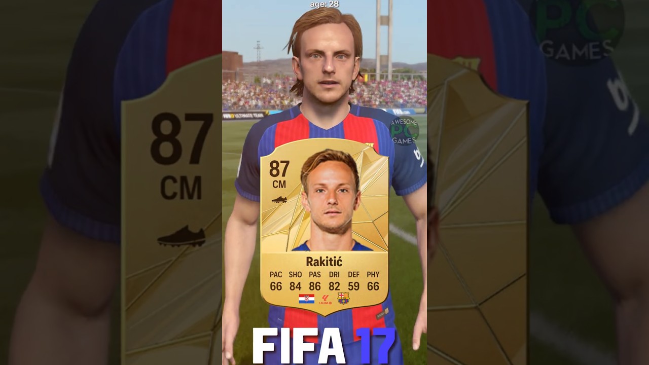 🇭🇷 IVAN RAKITIC fifa evolution (07-25) #eafc25 #fc25 #fifa #rakitic #barcelona