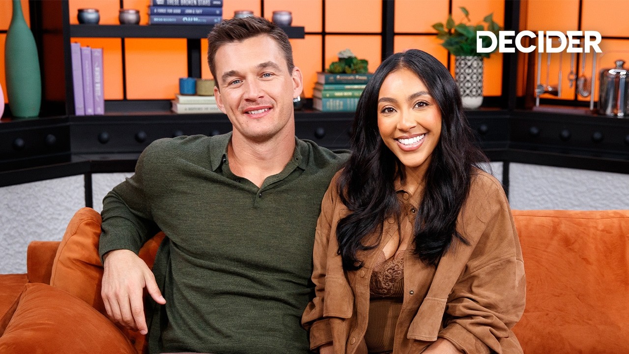 ‘Bachelor Mansion Takeover’s Tayshia Adams & Tyler Cameron Talk Contestants “Upset” By Eliminations