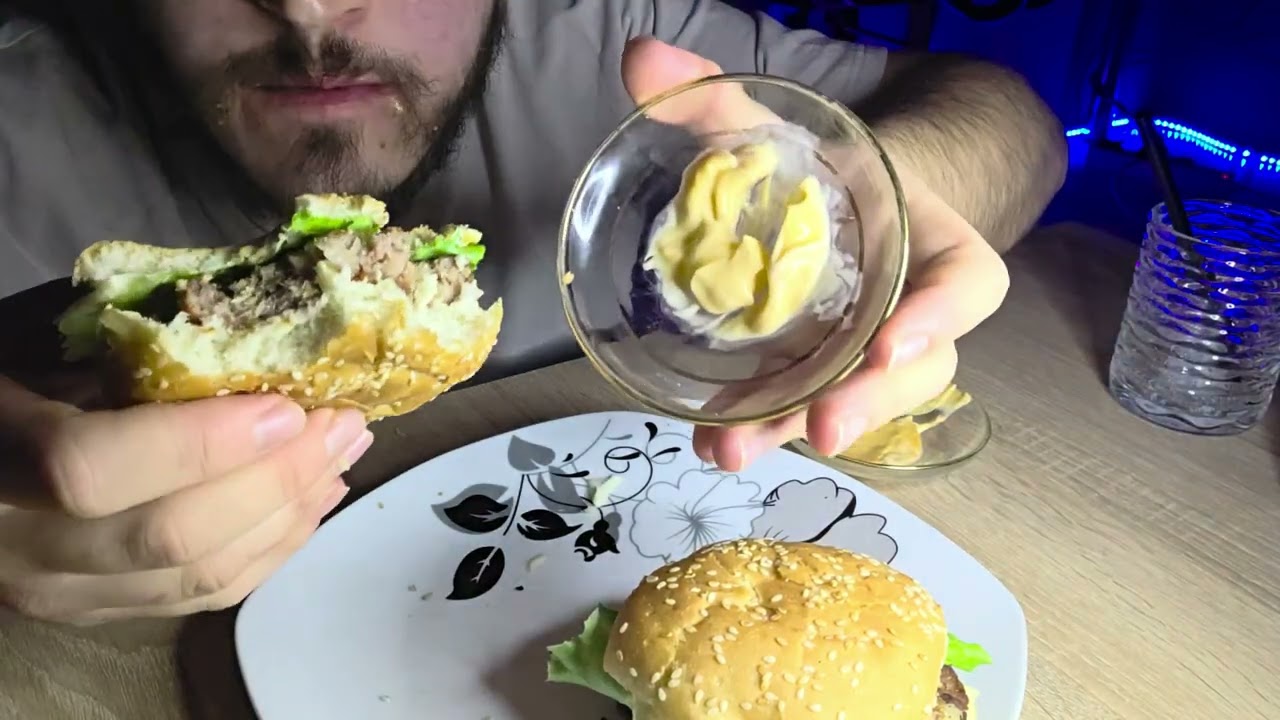 ASMR Sandwich, Spicy Peppers & Flavored Water |Homemade Sliders| 