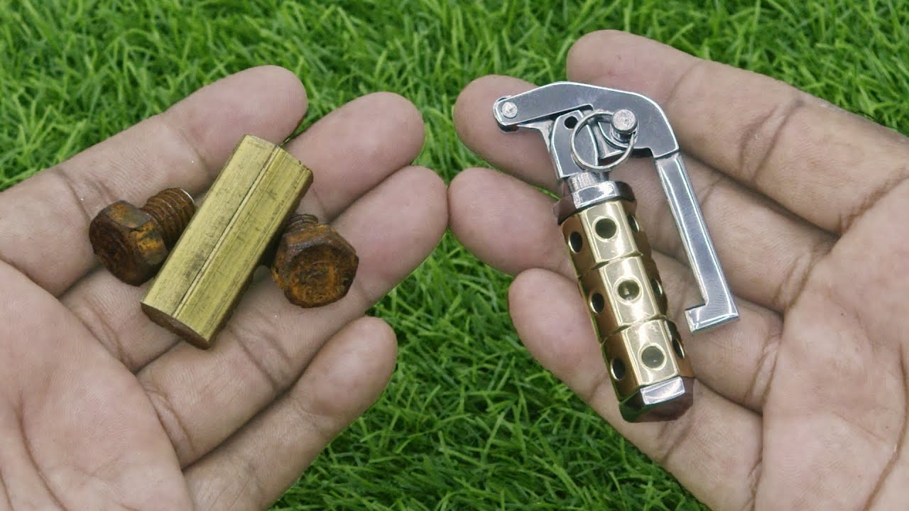 Turning Old Nuts Into PUBG Grenade Key-Ring