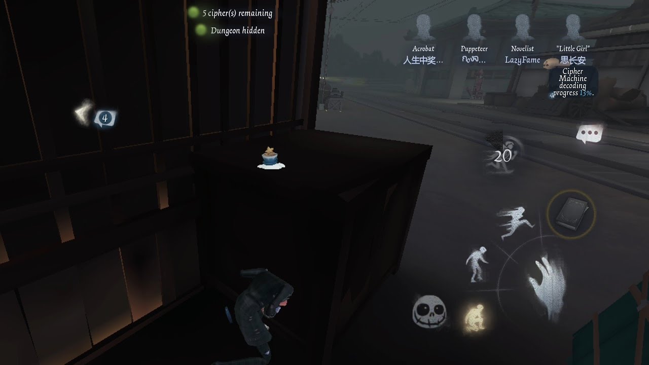 If u cannot kite, just hide! |IDENTITY V| (Novelist)#Rank080 #Novelist #idvgameplay #identityv #第五人格