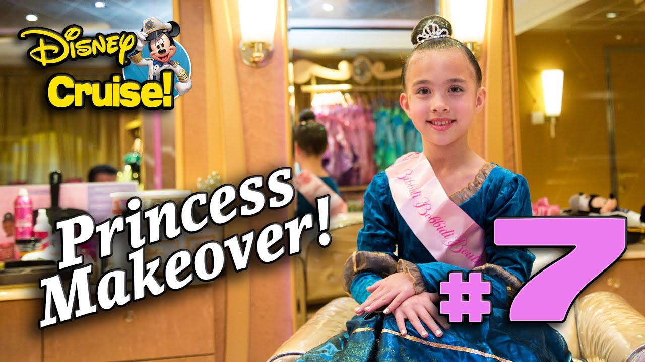 PRINCESS MAKEOVER at SEA!!! Bibbidi Bobbidi Boutique on the Fantasy! Disney Cruise Adventure PART 7