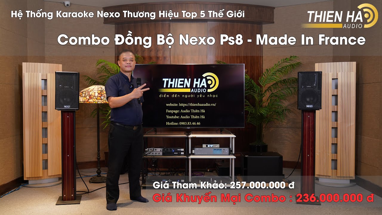 Combo Hệ Thống Loa Karaoke Đồng Bộ Nexo Ps8 - Made in France - Đẳng Cấp Thế Giới - Mạnh Mẽ - Tinh Tế