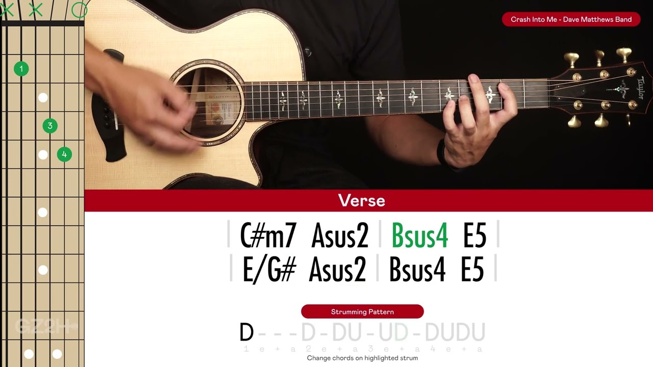 Crash Into Me Guitar Cover Dave Matthews Band 🎸|Tabs + Chords|