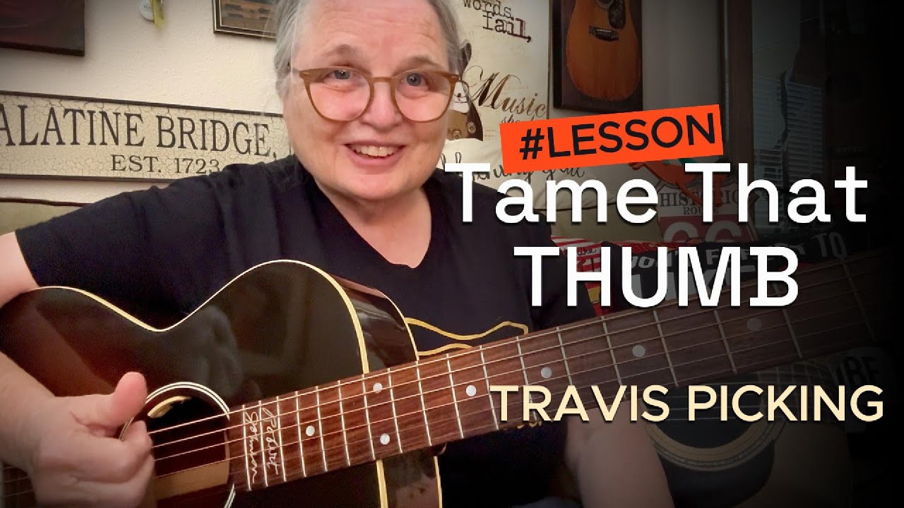 Easy approach - TRAVIS Picking ** Brain To Thumb Exercise ** Guitar Fingerstyle  #guitarlesson