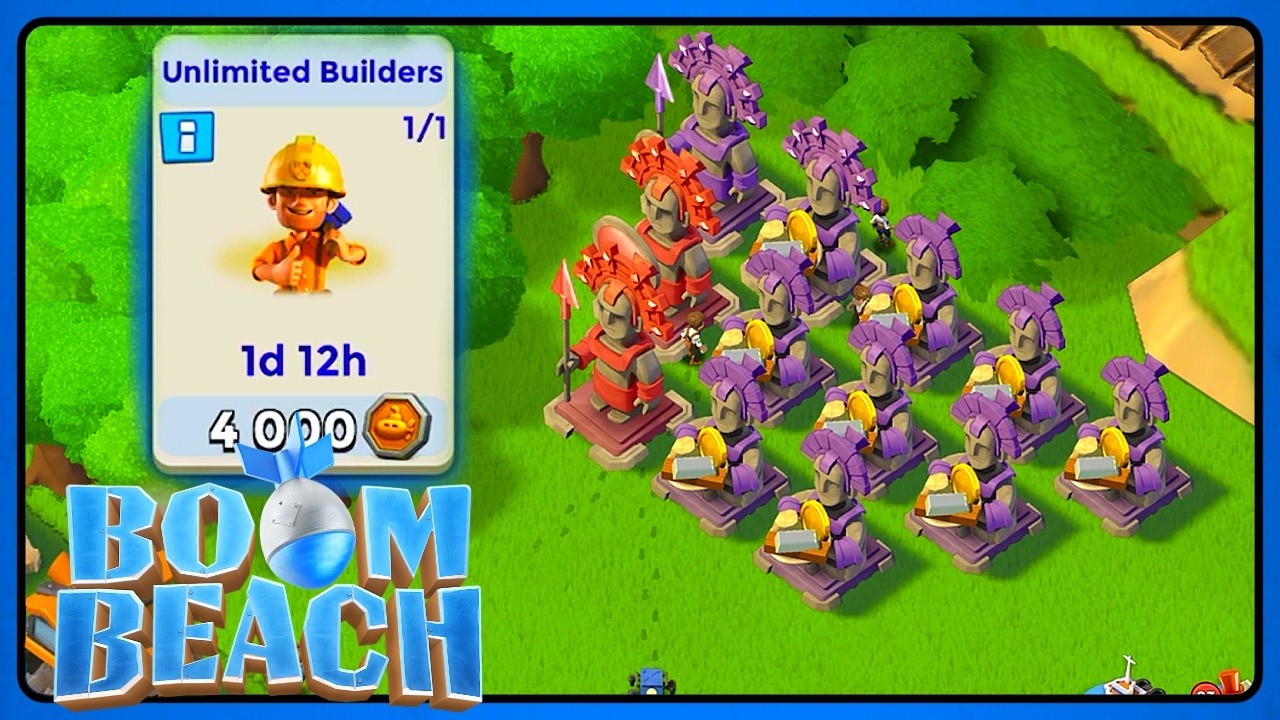 🔴 Boom Beach: Unlimited Builders on RR Account! Making Impossible Possible.