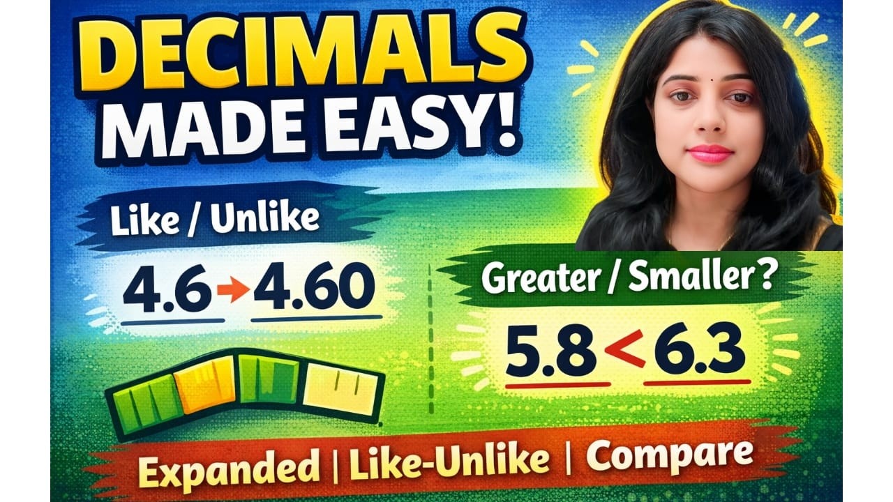 Decimal Numbers Part 2 | Expanded Form, Equivalent Fractions & Comparison