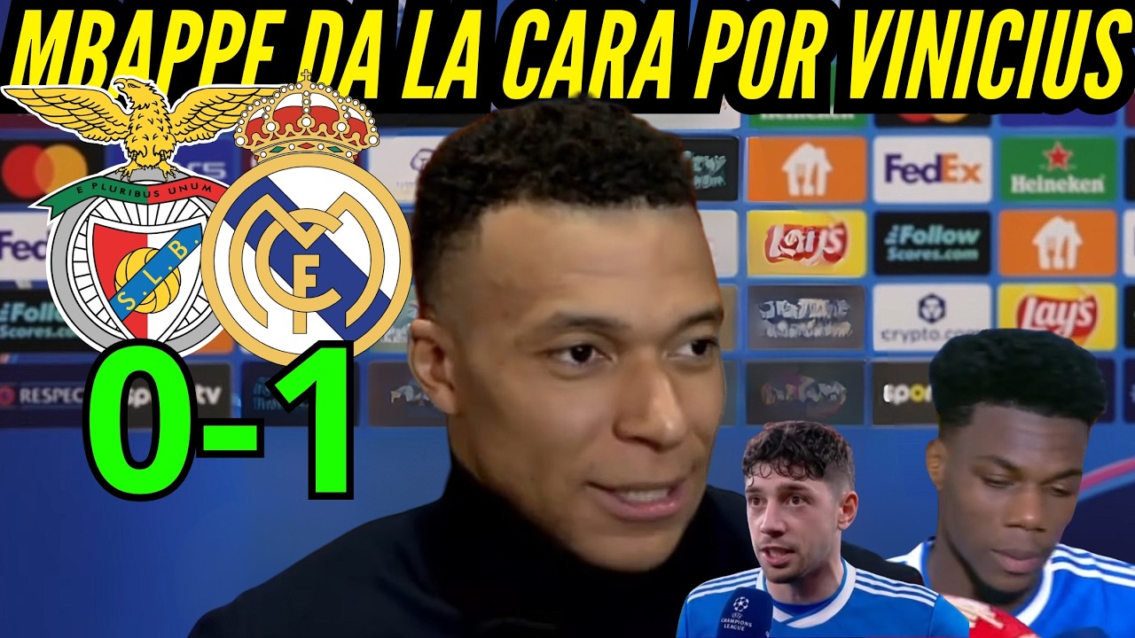 MBAPPE da la CARA por VINICIUS y REACCIONES de sus COMPAÑEROS del REAL MADRID