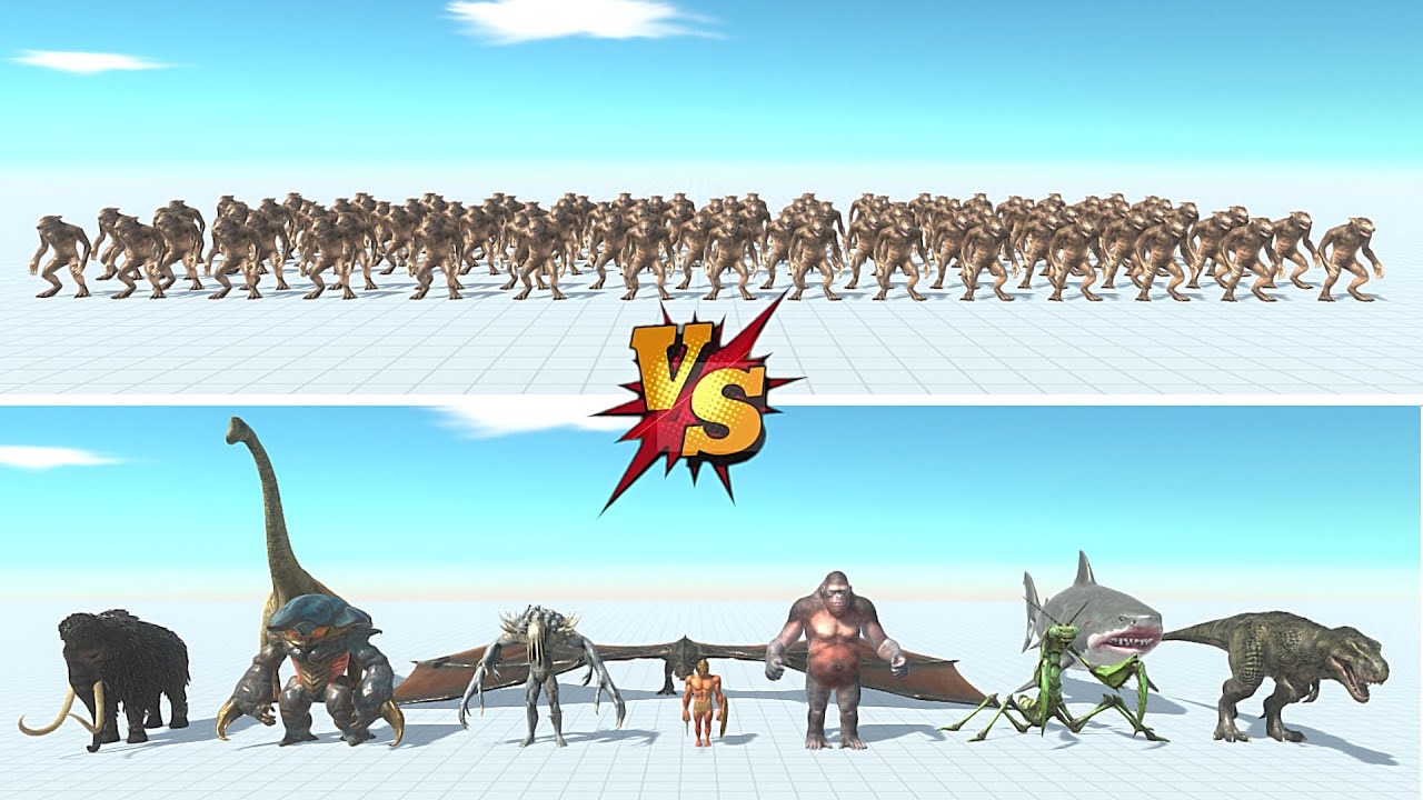 100 Werewolf VS 10 Boss  - ARBS