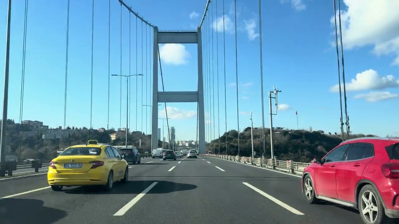 FSM Bridge to Ali Sami Yen Drive ASMR 🚗 | Calm Istanbul City Drive (4K)
