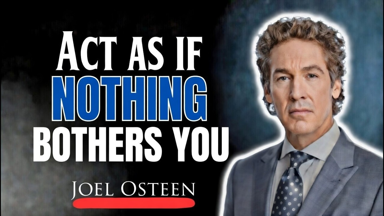Learn to Act As If Nothing Affects You || Speech By Joel Osteen