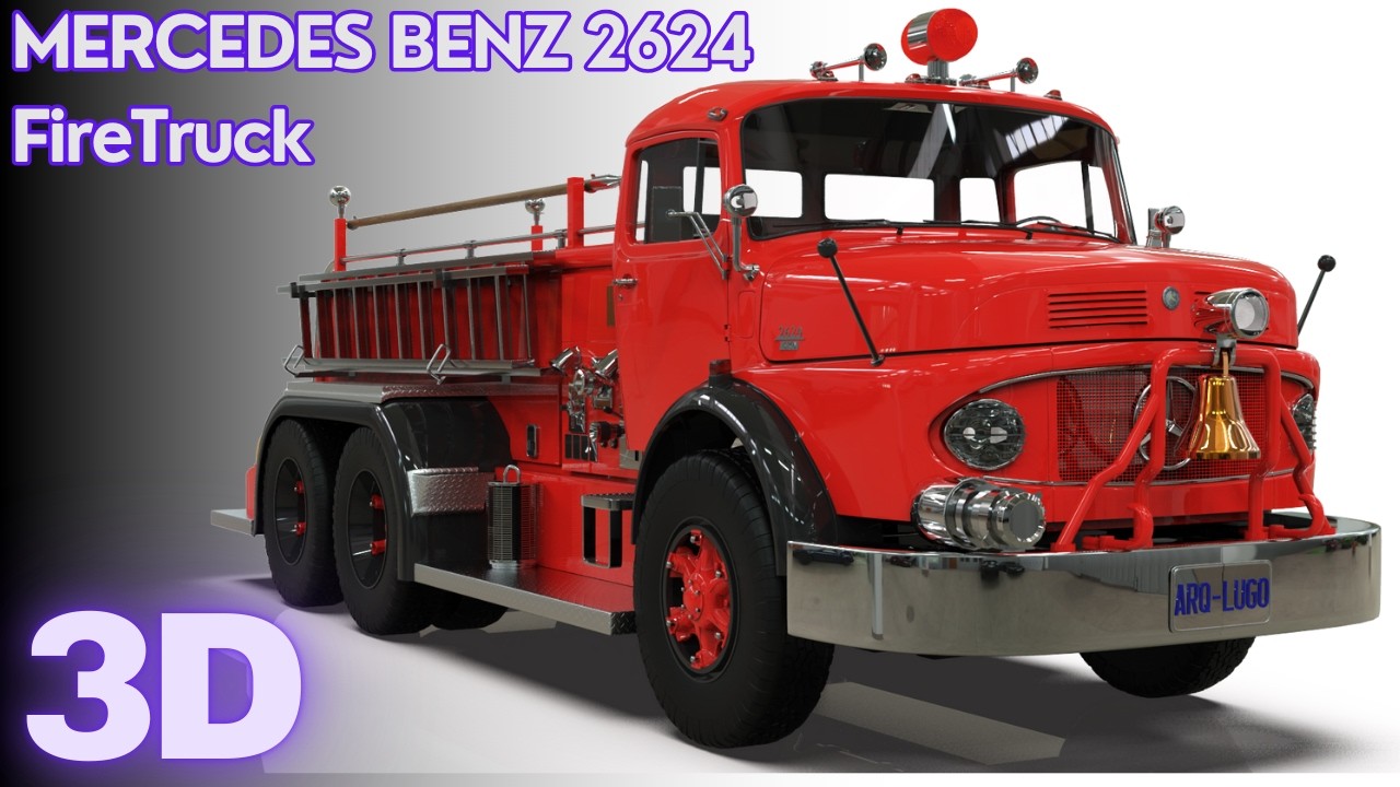 🚨 MERCEDES-BENZ 2624 FIRETRUCK | BLENDER 🚒