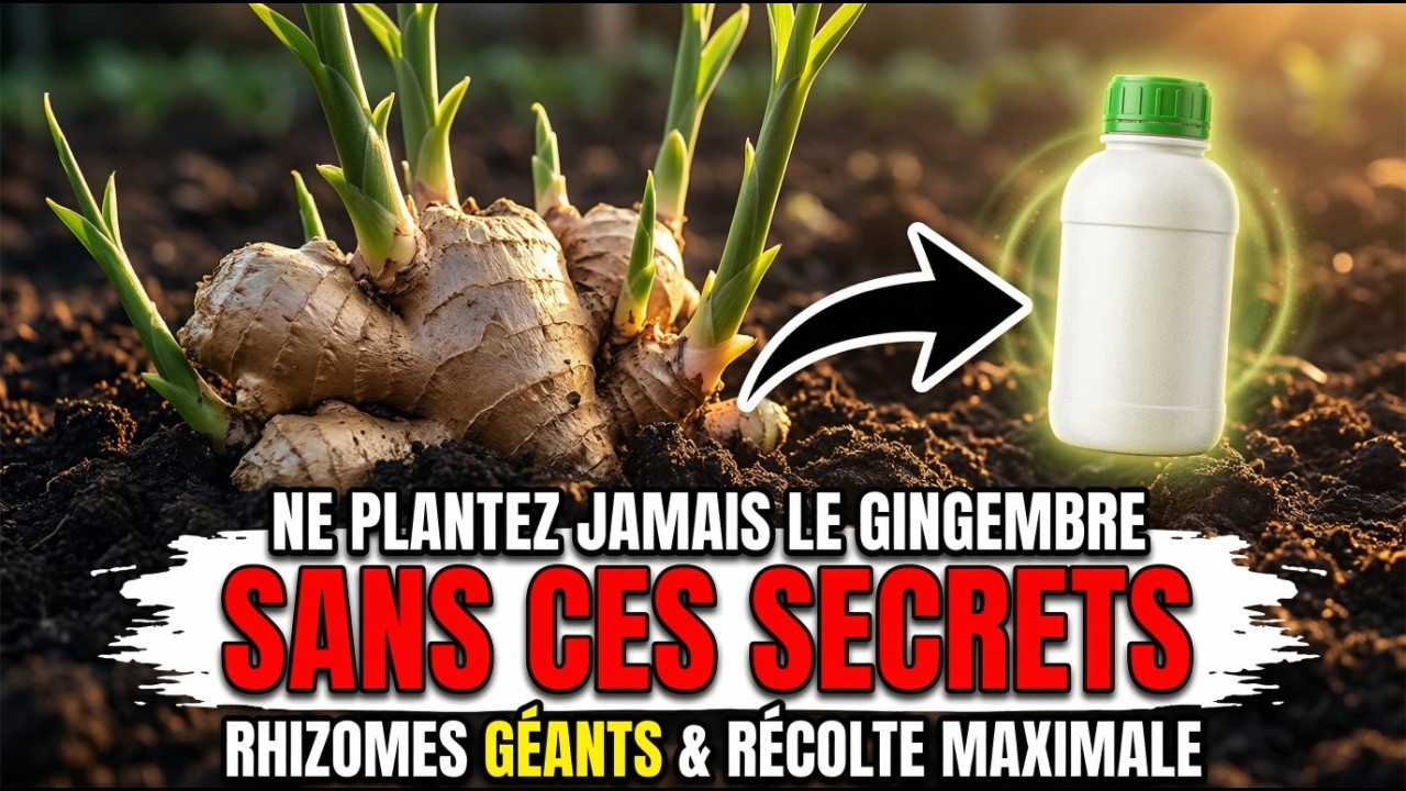 Ne plantez JAMAIS le gingembre sans ceci — pour gros rhizomes & plus de récolte