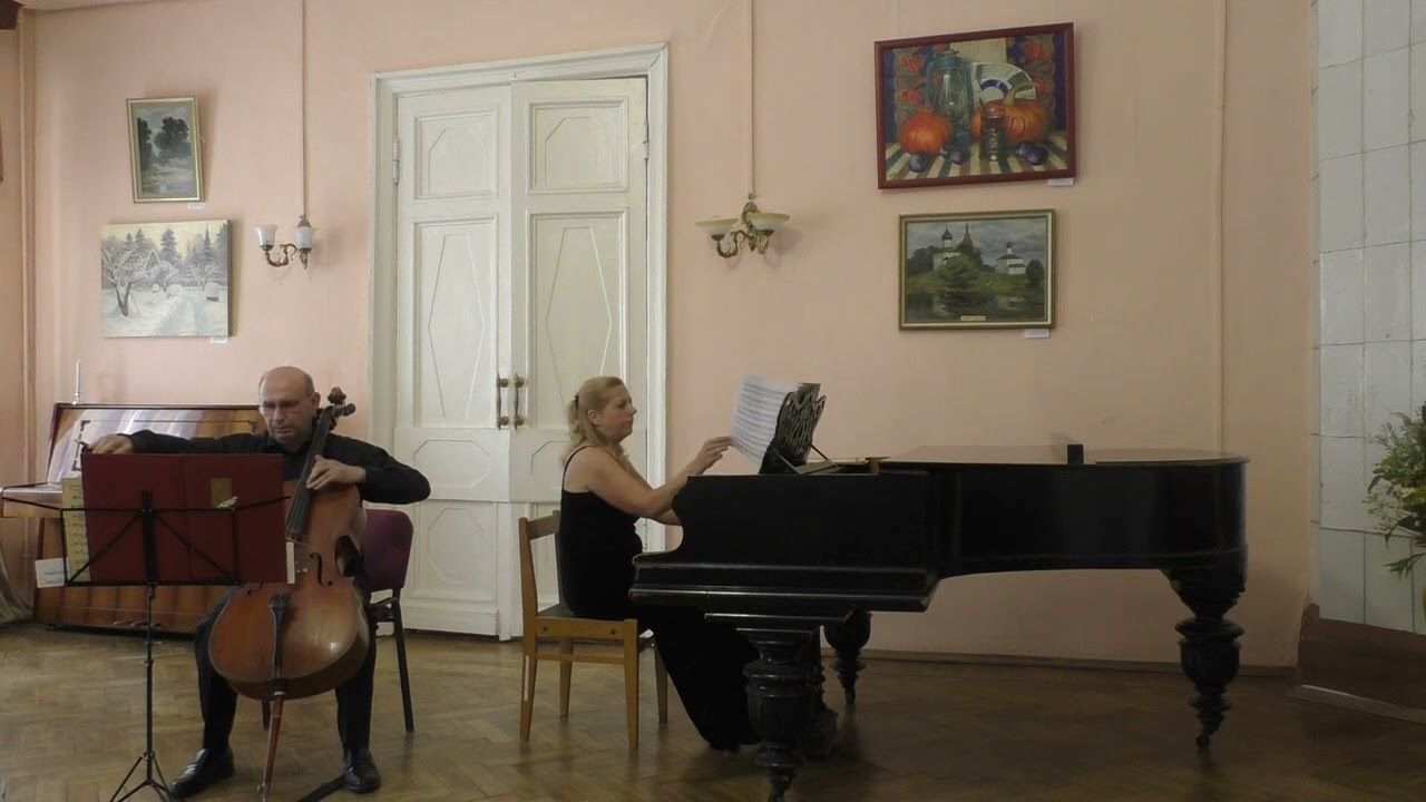 И.Геништа.Соната для виолончели и фортепиано.соч 13. 2 и3часть