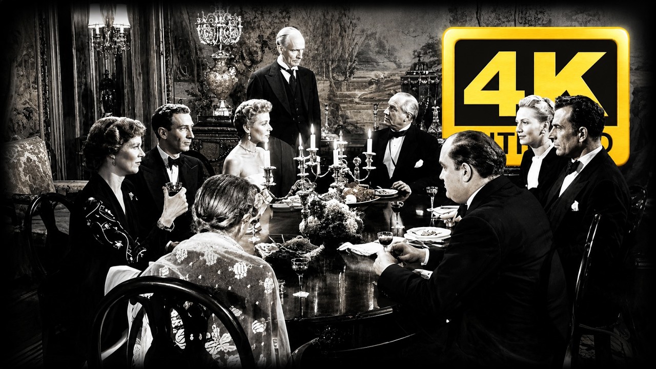 🎬 Три шага в темноте (1953) 4K | Британский детектив | Грета Гюнт и Хью Синклер 🕯️🔍