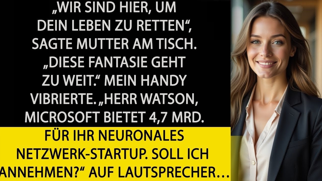 FAMILIENESSEN zur RETTUNG MEINES LEBENS – dann rief mein ASSISTENT wegen der ÜBERNAHME an