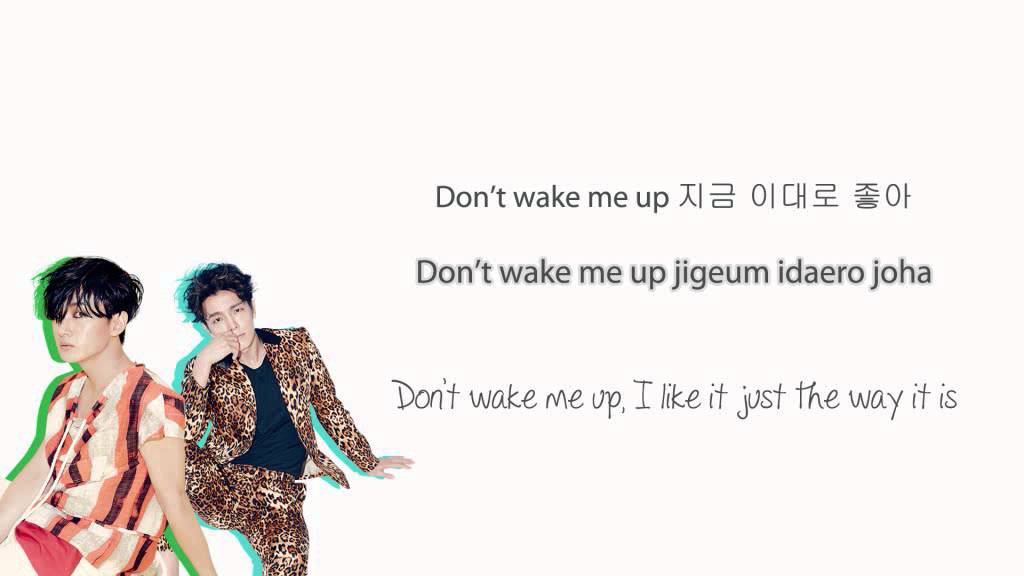 Super Junior-D&E (Donghae & Eunhyuk) - Don't Wake Me Up lyrics (Hangul/Romanization/English)