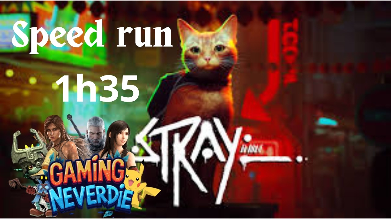 Stray Trophée Speedrun moins de 2h (1h35)