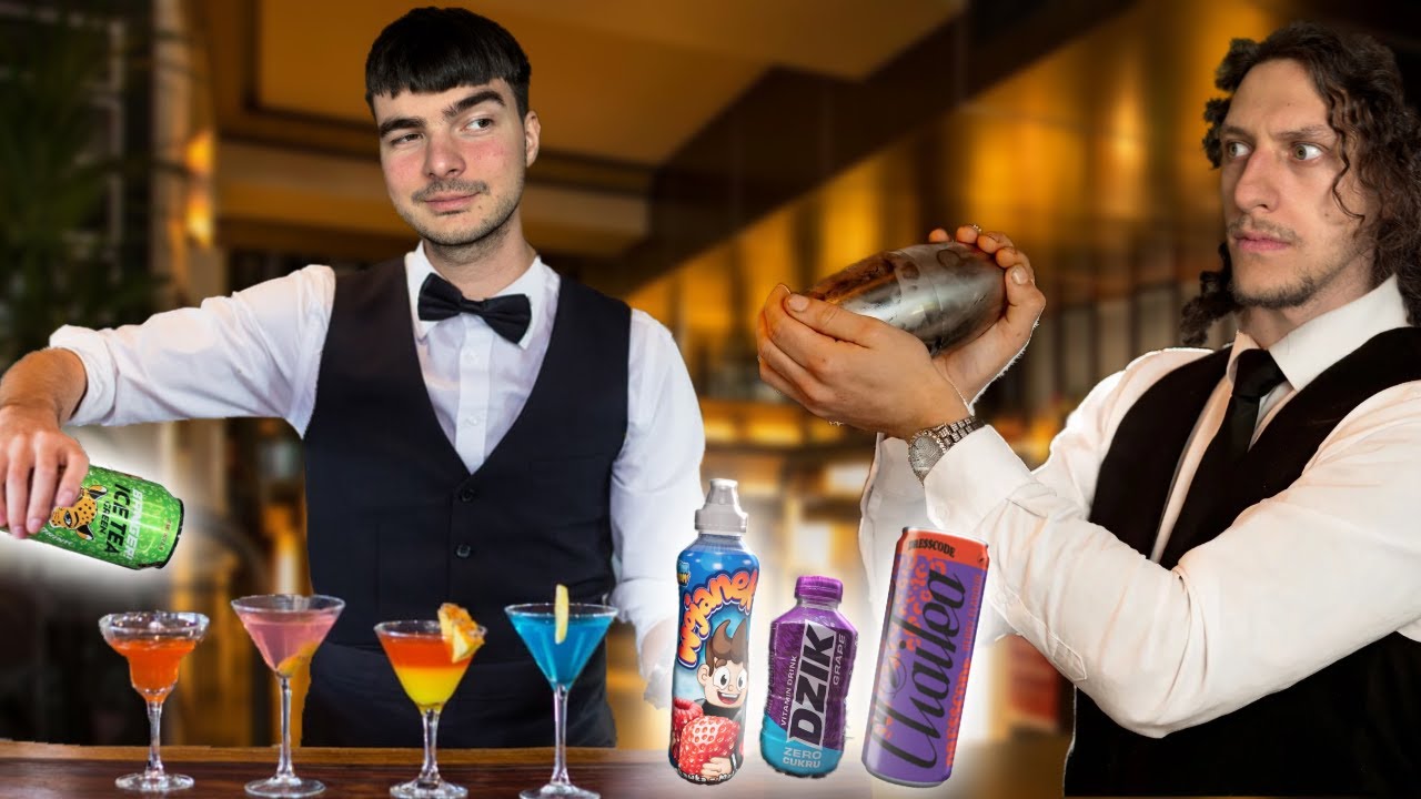 WIELKI TEST DRINKÓW Z NAPOJÓW INFLUEANCERÓW! UCZYMY SIĘ SWOICH HOBBY! #1