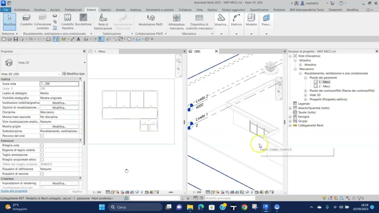 Revit MEP Impianto di climatizzazione (Prima Parte)