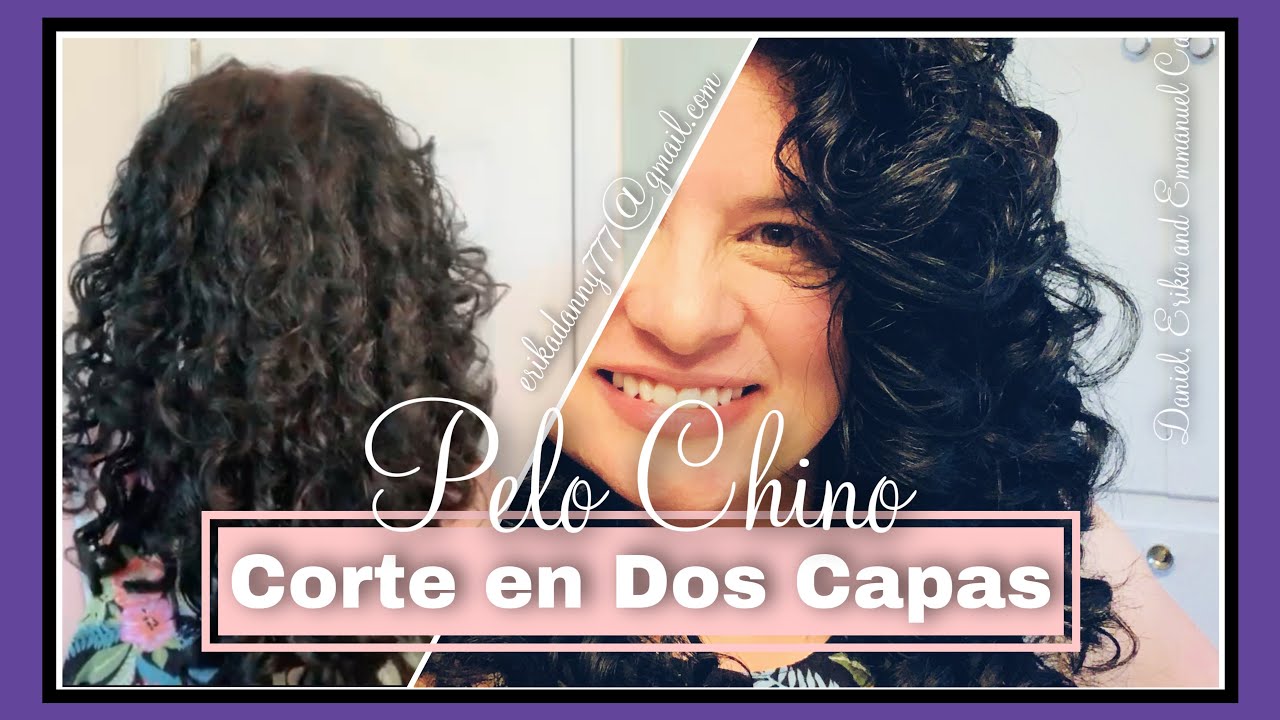 🌹COMO CORTAR EL PELO RIZADO EN DOS CAPAS🌺COMO CORTO MI 💇‍♀️ PELO RIZADO 2c3a🍃 #rizos #cortes